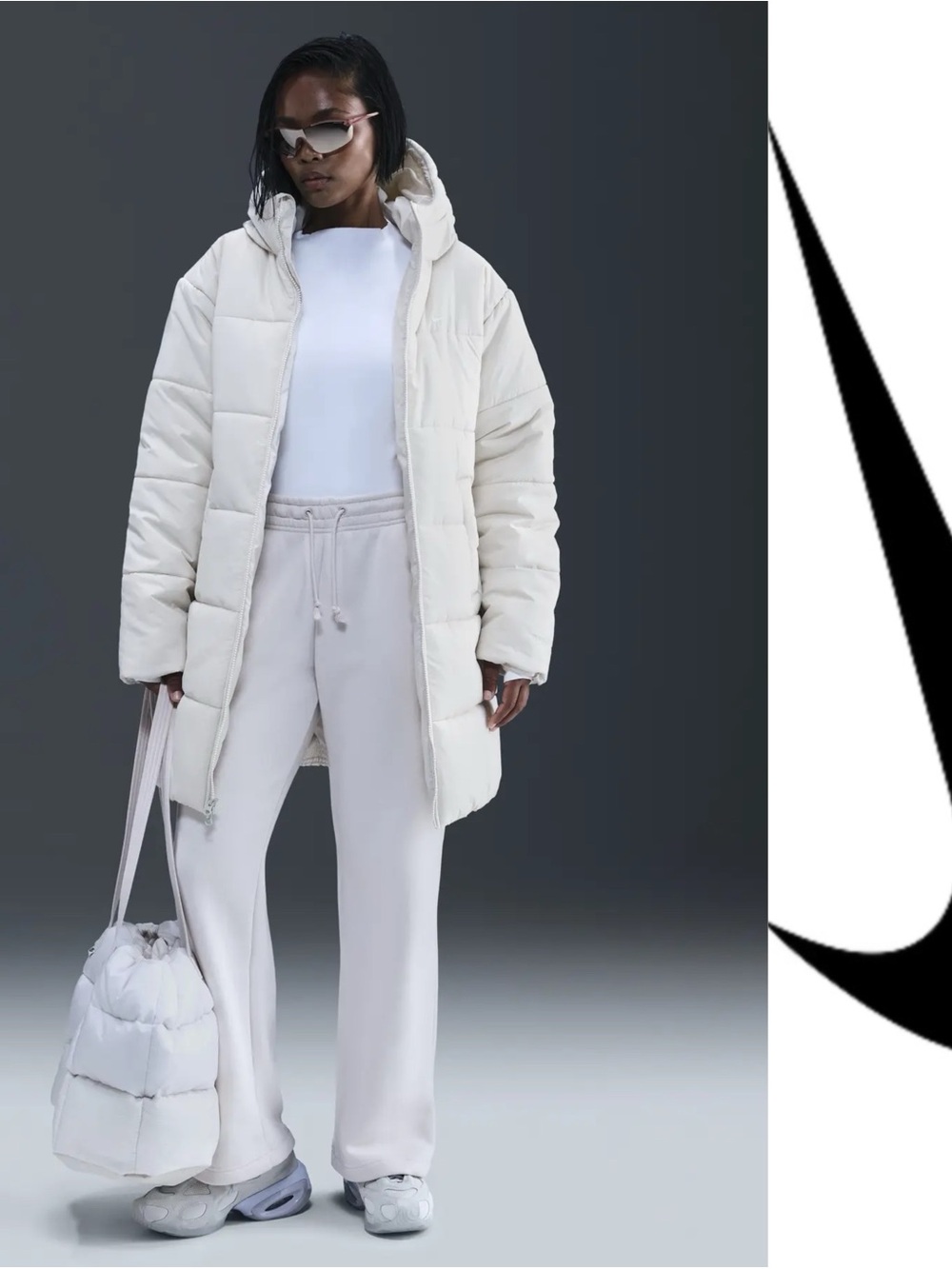 Nike Therma-Fit Cream White Puffer Jacket*NWT - Picture 6 of 6